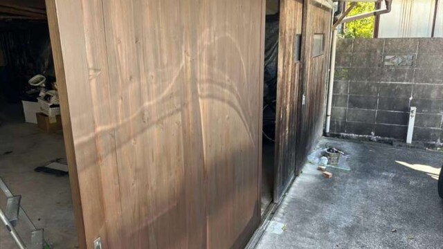 車庫引き戸の新調